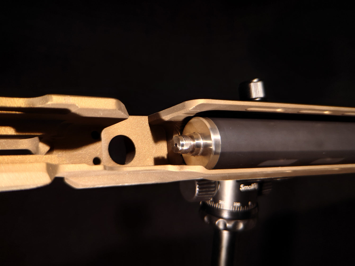 Burnt Bronze Skiron Chassis Panthera Included Pressure Cylinder Close Up