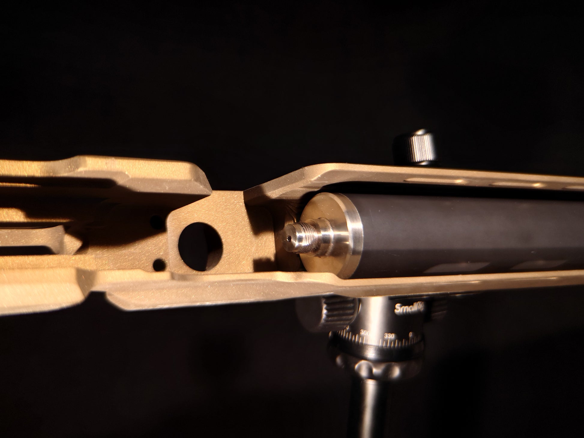 Burnt Bronze Skiron Chassis Panthera Included Pressure Cylinder Close Up