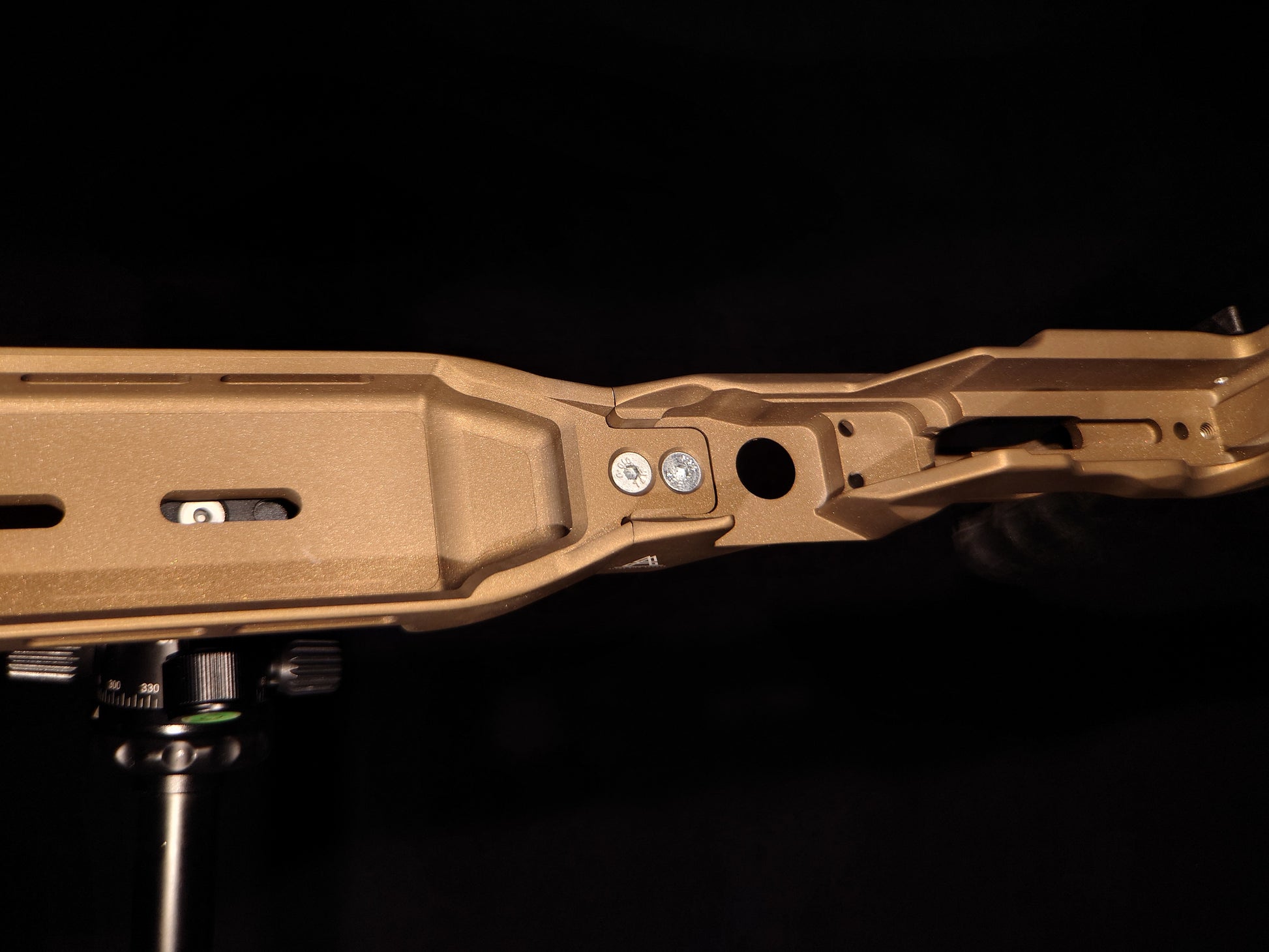 Eurus Burnt Bronze FX King Dynamic Panthera  PCP Chassis Bottle Shelf & Body Joint